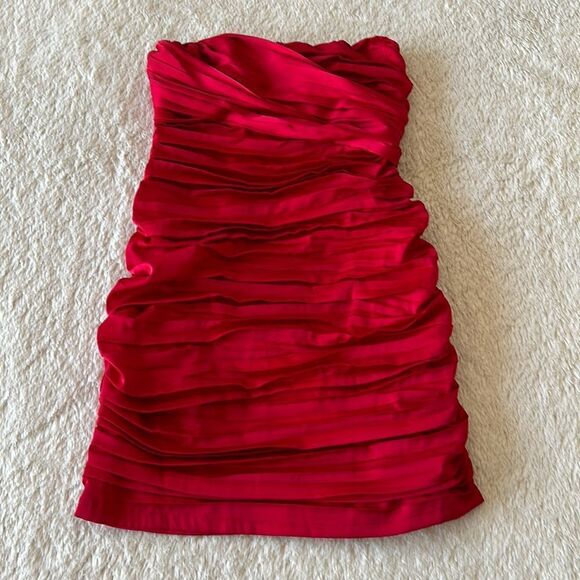 Express cocktail dress red size 0 - Picture 5 of 16